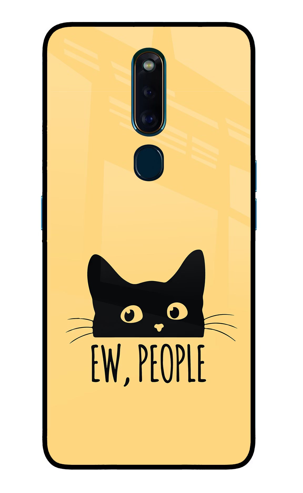 Ew People Catitude Oppo F11 Pro Glass Case
