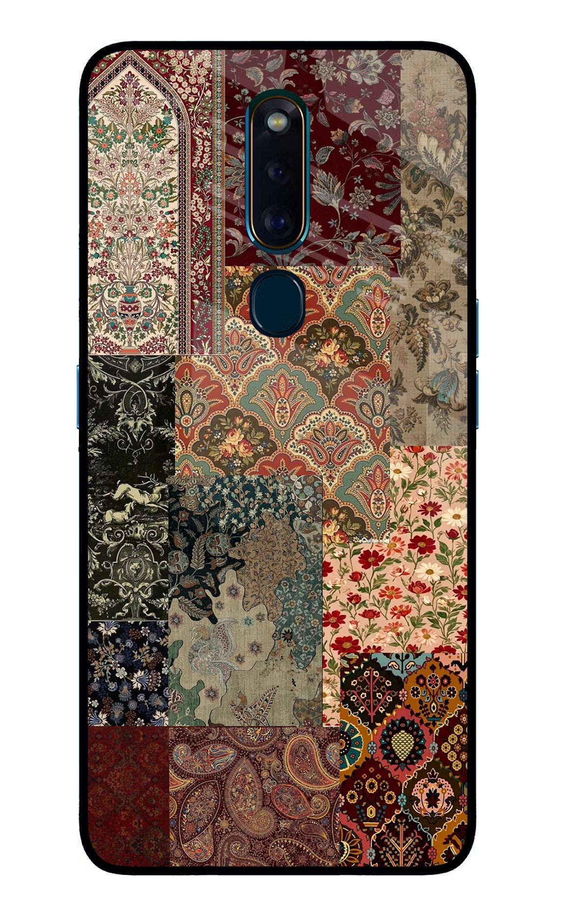 Desi Print Oppo F11 Pro Glass Case Back Cover by Casekaro