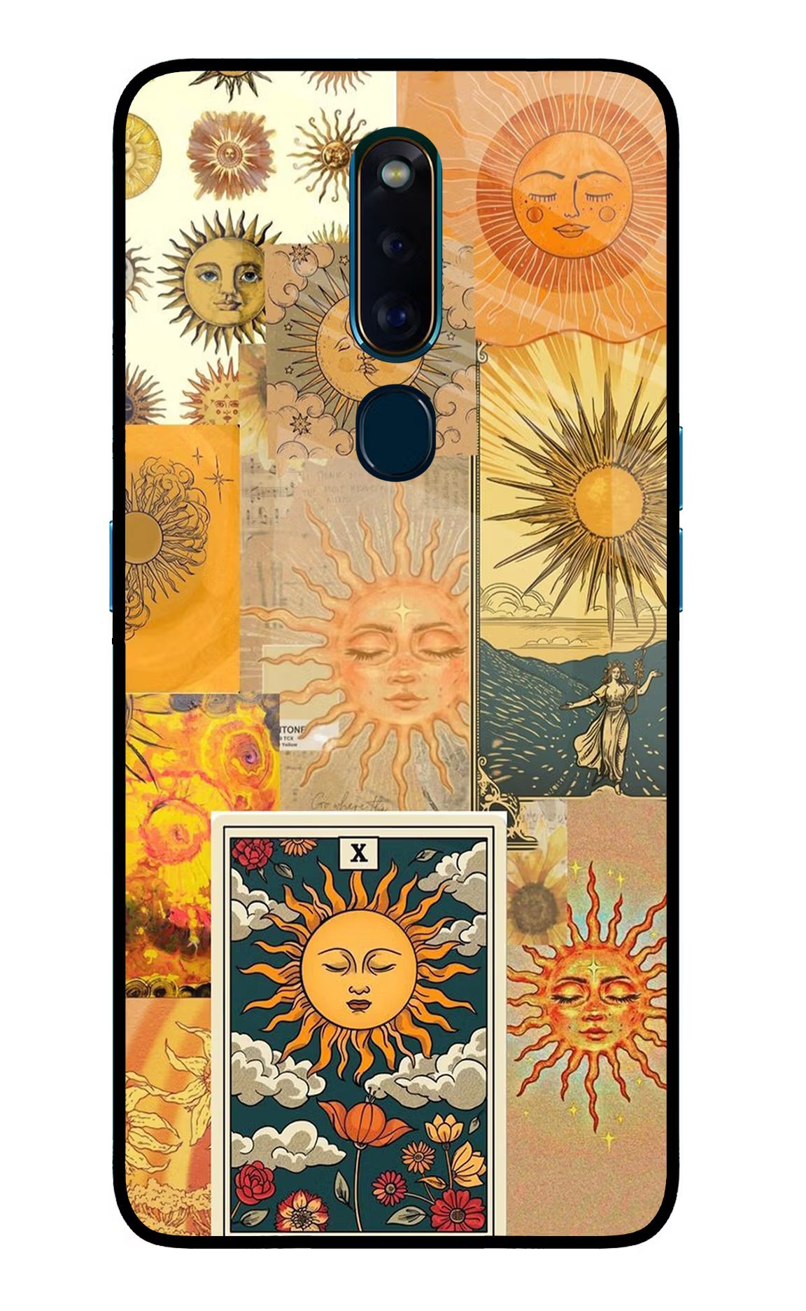 Sun Oppo F11 Pro Glass Case Back Cover by Casekaro
