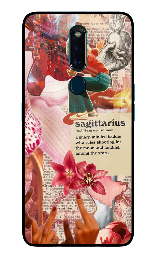 Sagittarius Zodiac Oppo F11 Pro Glass Case