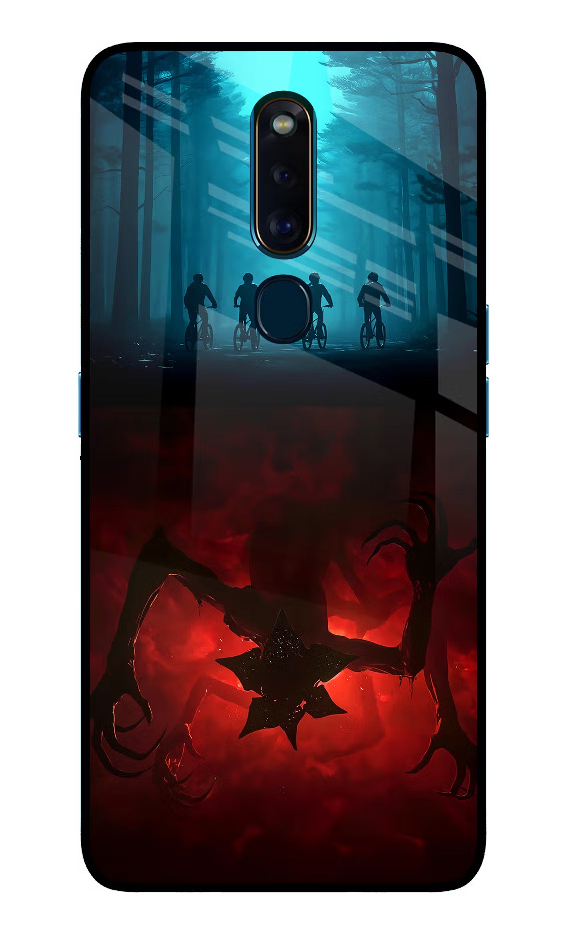 Ordinary Things Downside Up Oppo F11 Pro Glass Case Back Cover by Casekaro