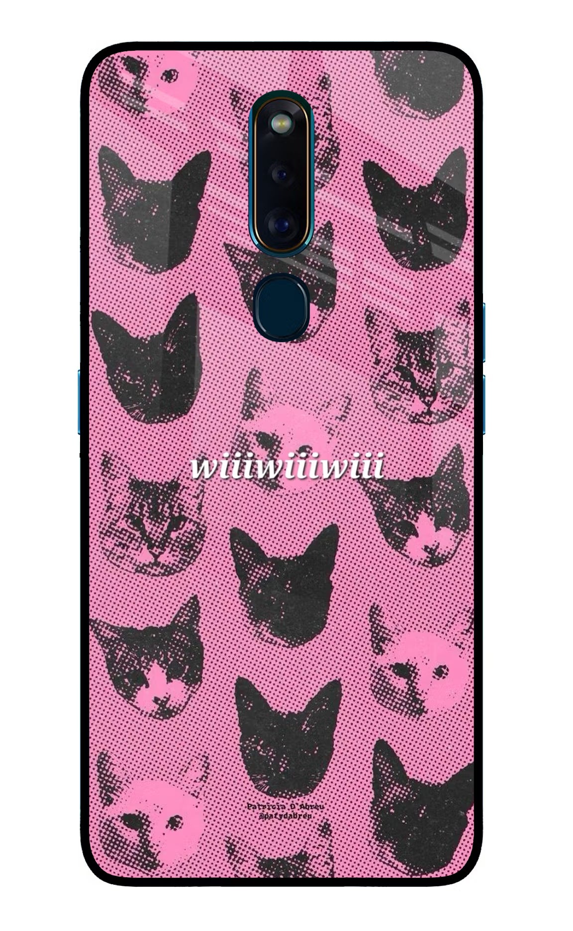Pink Cats Oppo F11 Pro Glass Case
