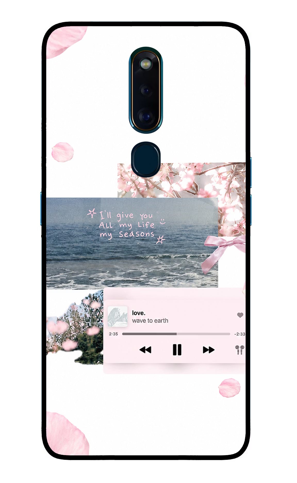 Wave to earth Oppo F11 Pro Glass Case