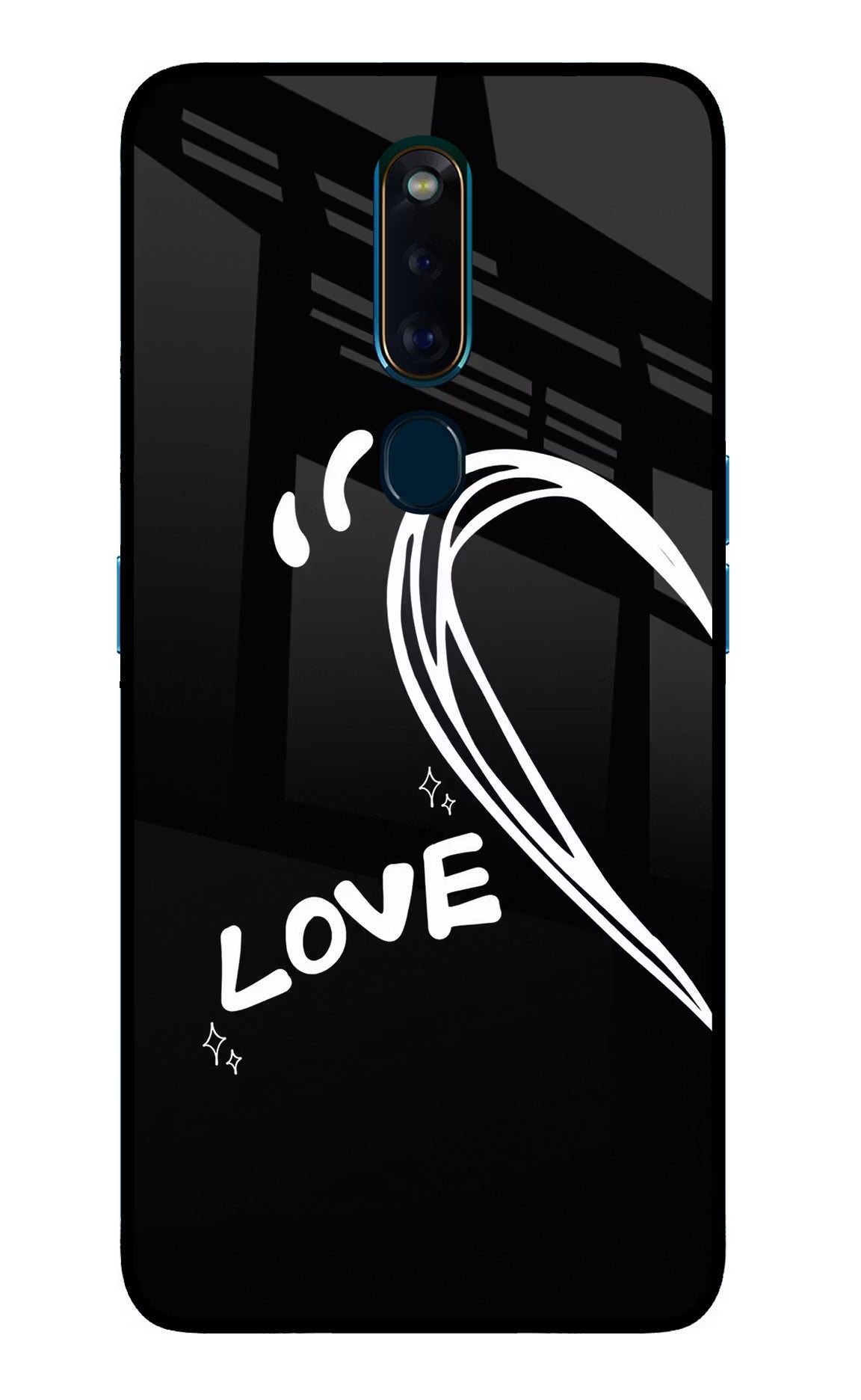 Love Line Oppo F11 Pro Glass Case