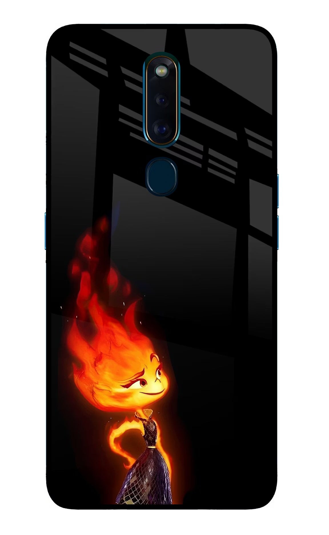 Ember Flame Oppo F11 Pro Glass Case