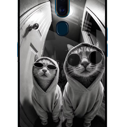 Hood Cats Oppo F11 Pro Glass Case