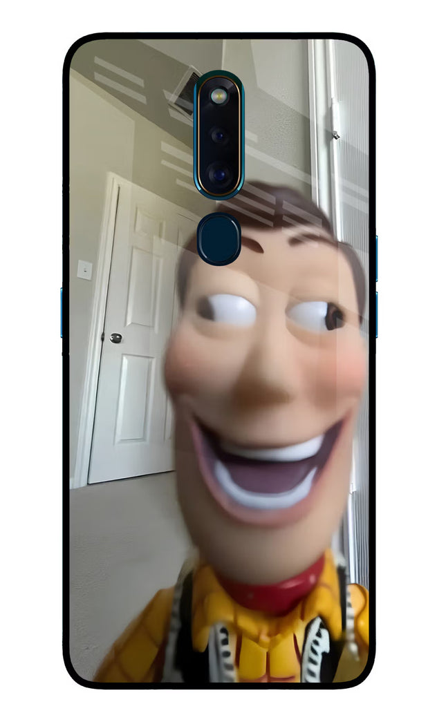Side Eye Woody Oppo F11 Pro Glass Case