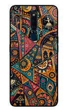 Folk Print Oppo F11 Pro Glass Case