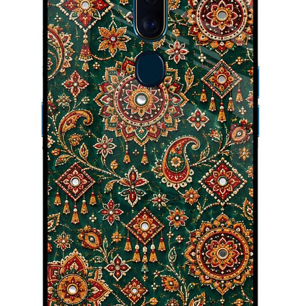 Green Pataka Oppo F11 Pro Glass Case