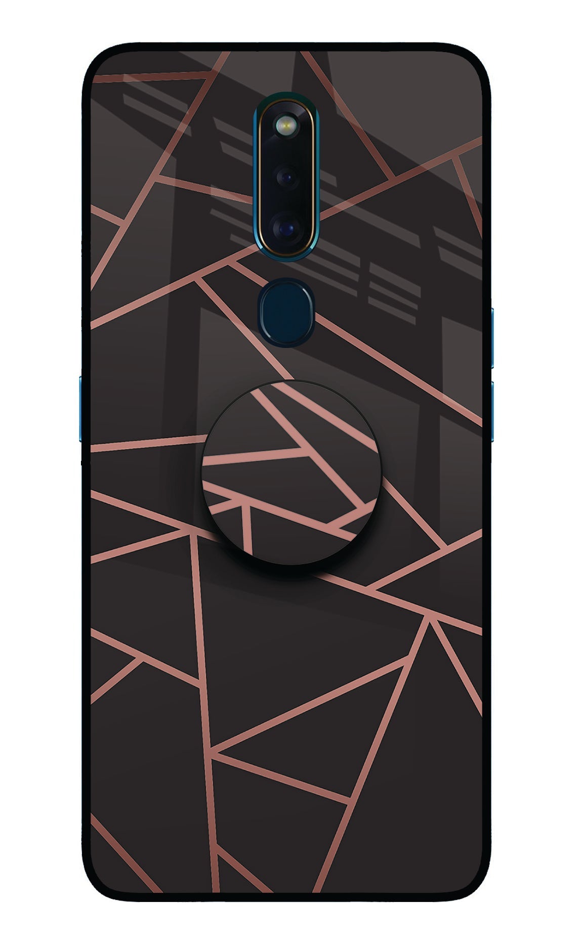 Geometric Pattern Oppo F11 Pro Glass Case