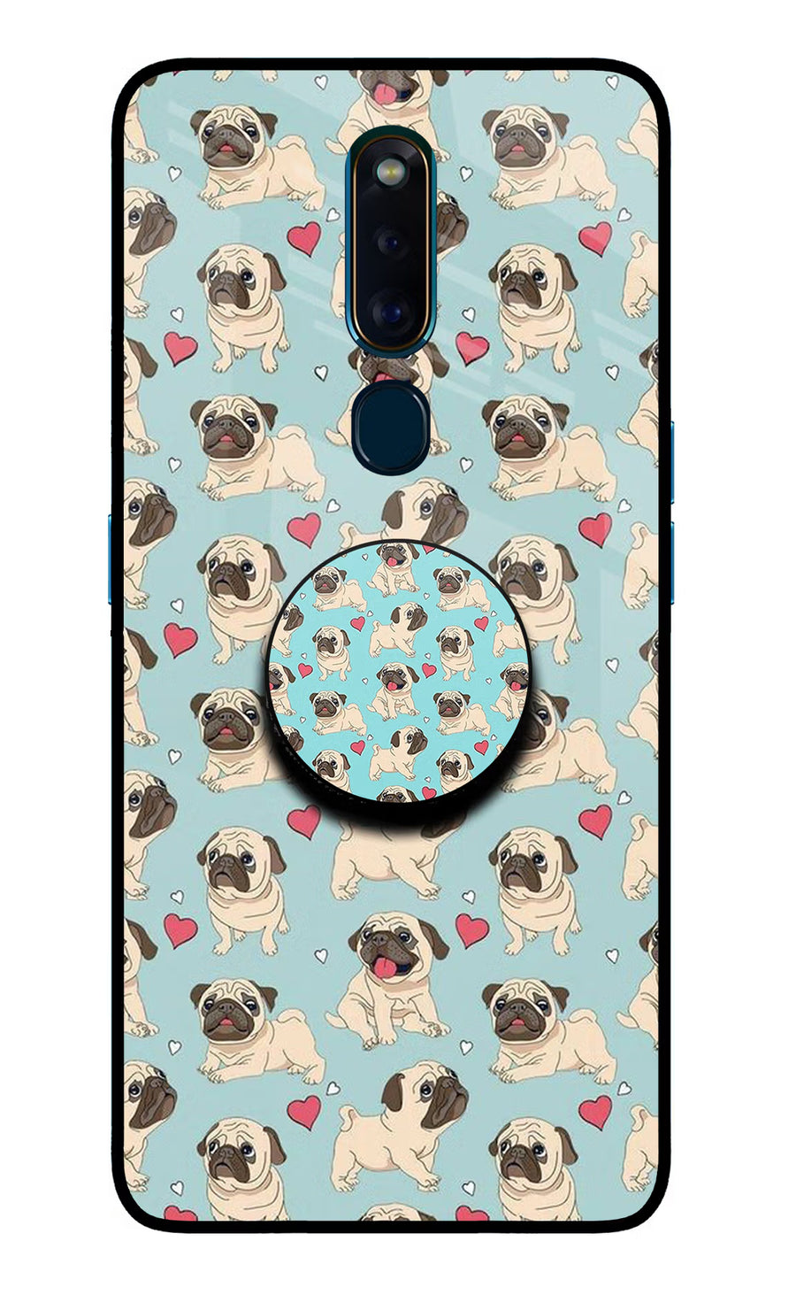 Pug Dog Oppo F11 Pro Pop Case, Glass case