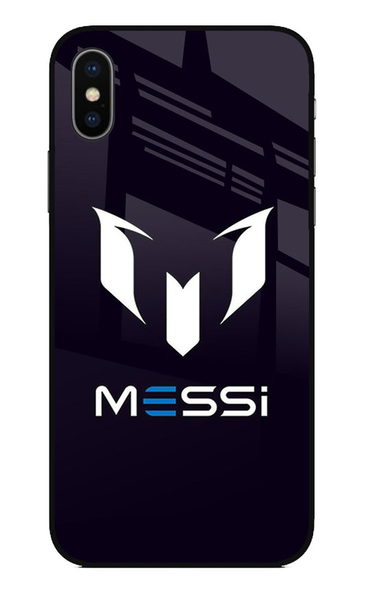 Messi Logo iPhone XS Glass Case