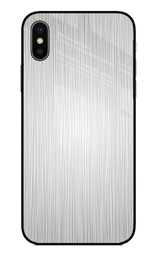 Wooden Grey Texture iPhone XS Glass Case