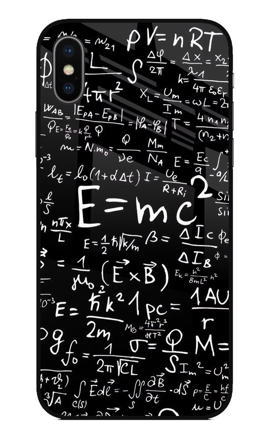Physics Formula iPhone XS Glass Case