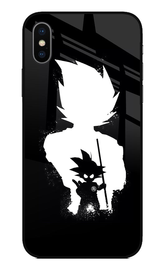 Goku Shadow iPhone XS Glass Case