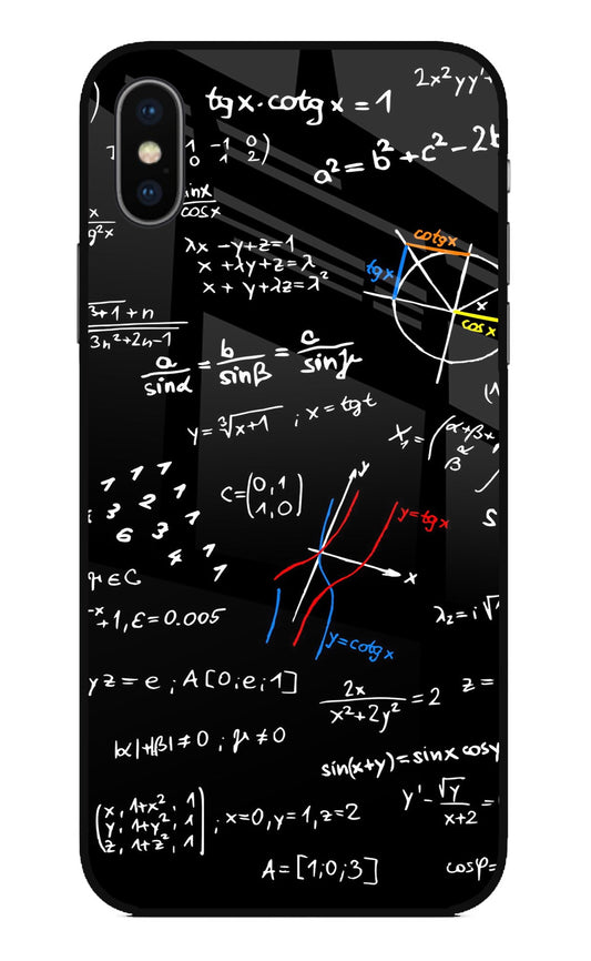 Mathematics Formula iPhone XS Glass Case