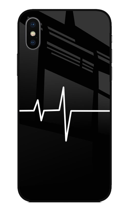 Heart Beats iPhone XS Glass Case