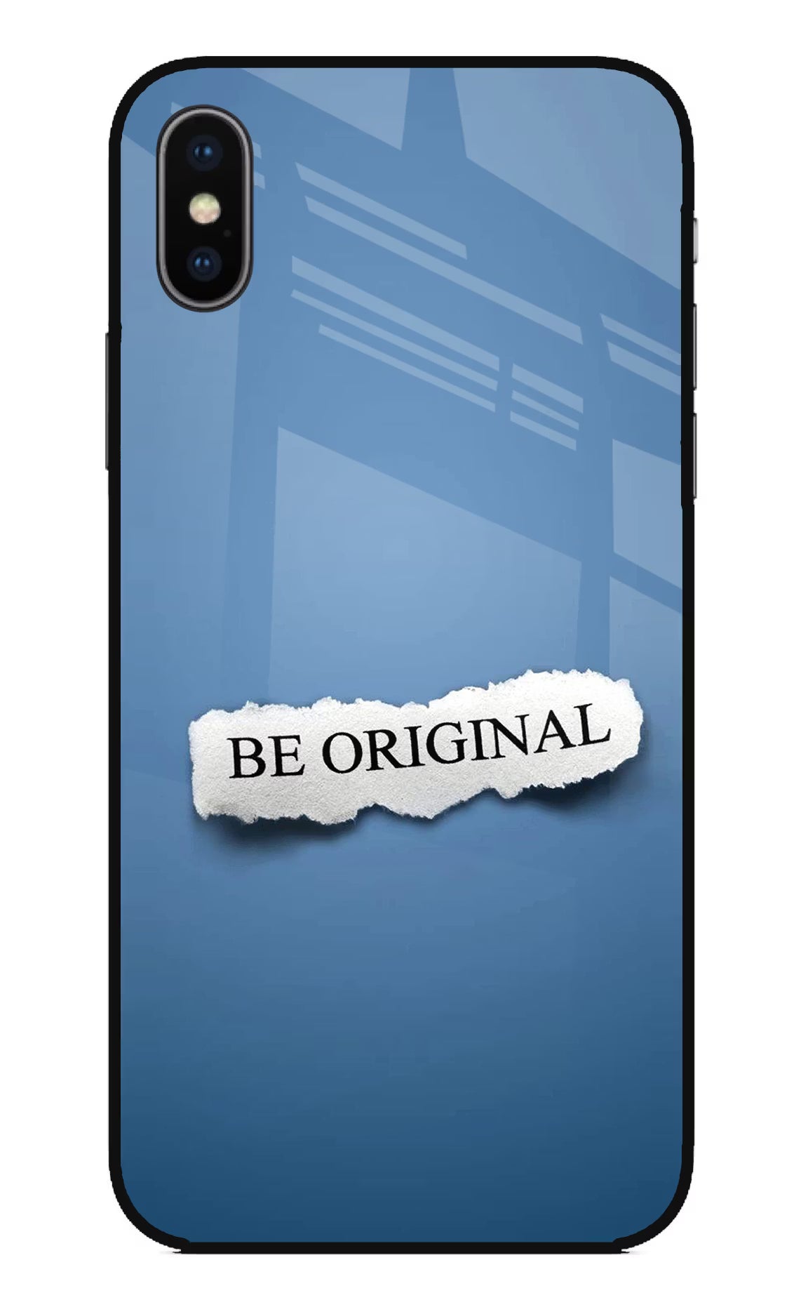 Be Original iPhone XS Glass Case Back Cover by Casekaro