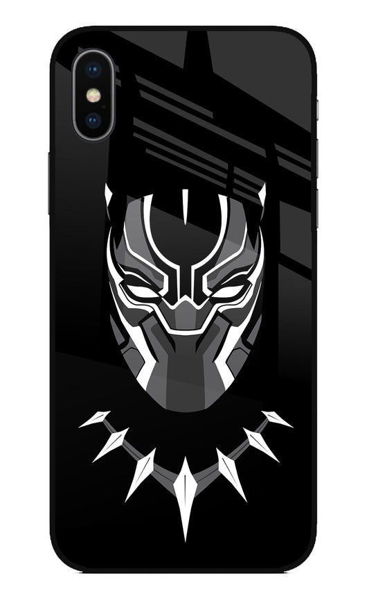 Black Panther iPhone XS Glass Case