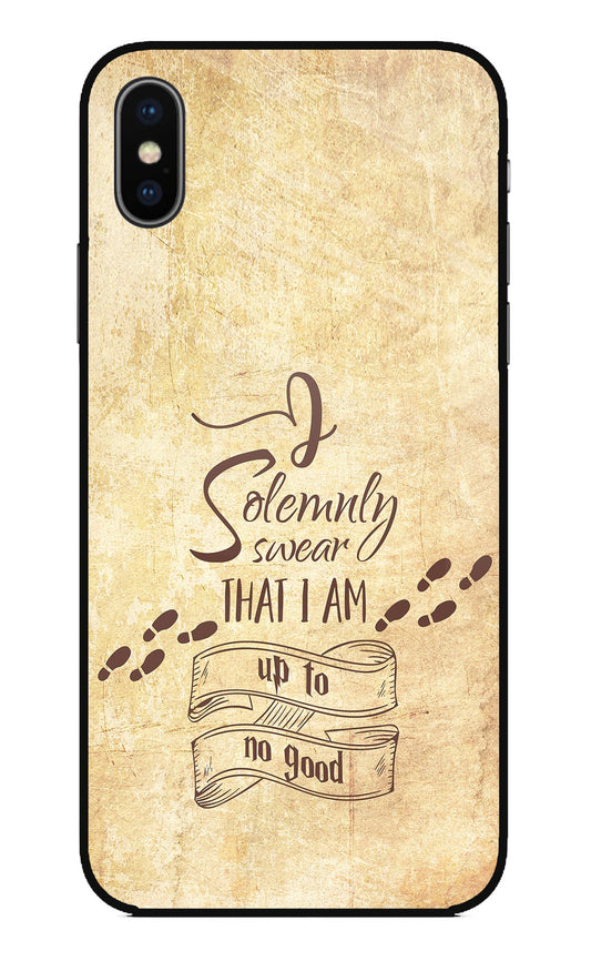 I Solemnly swear that i up to no good iPhone XS Glass Case