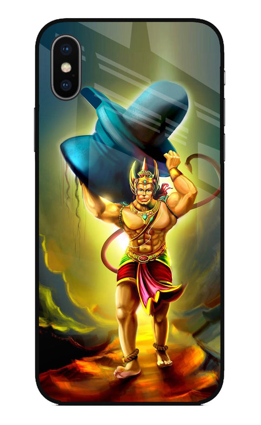 Lord Hanuman iPhone XS Glass Case