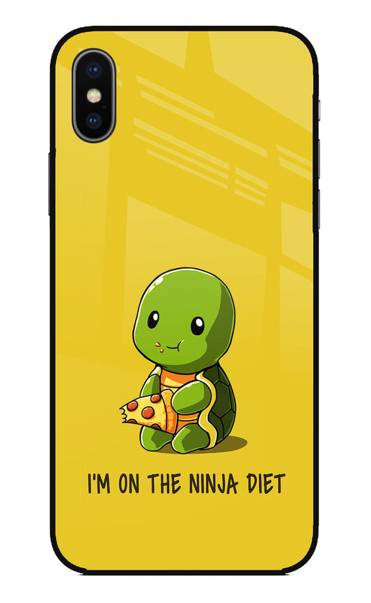 I'm on Ninja Diet iPhone XS Glass Case