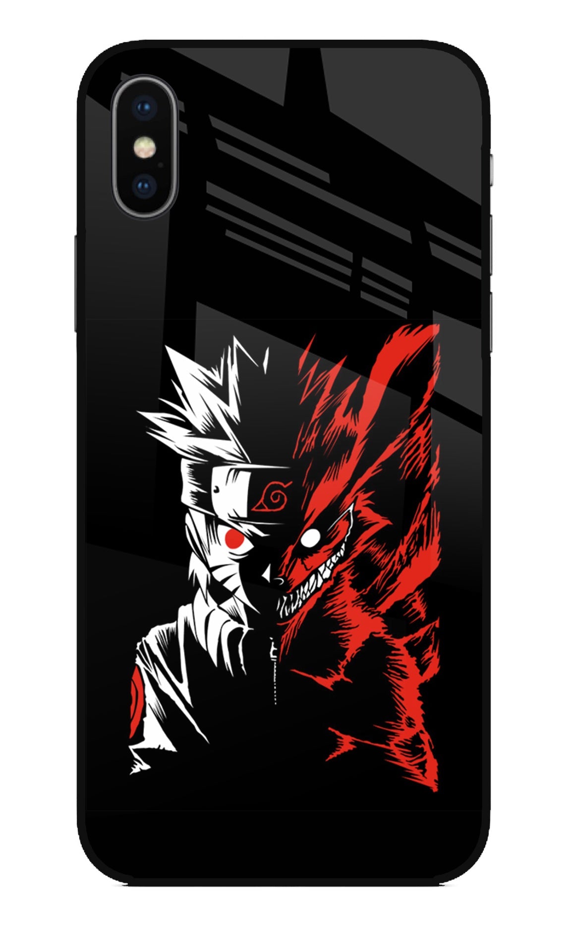 Naruto Two Face iPhone XS Glass Case