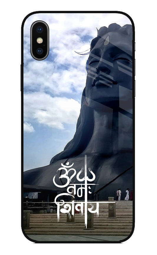 Om Namah Shivay iPhone XS Glass Case