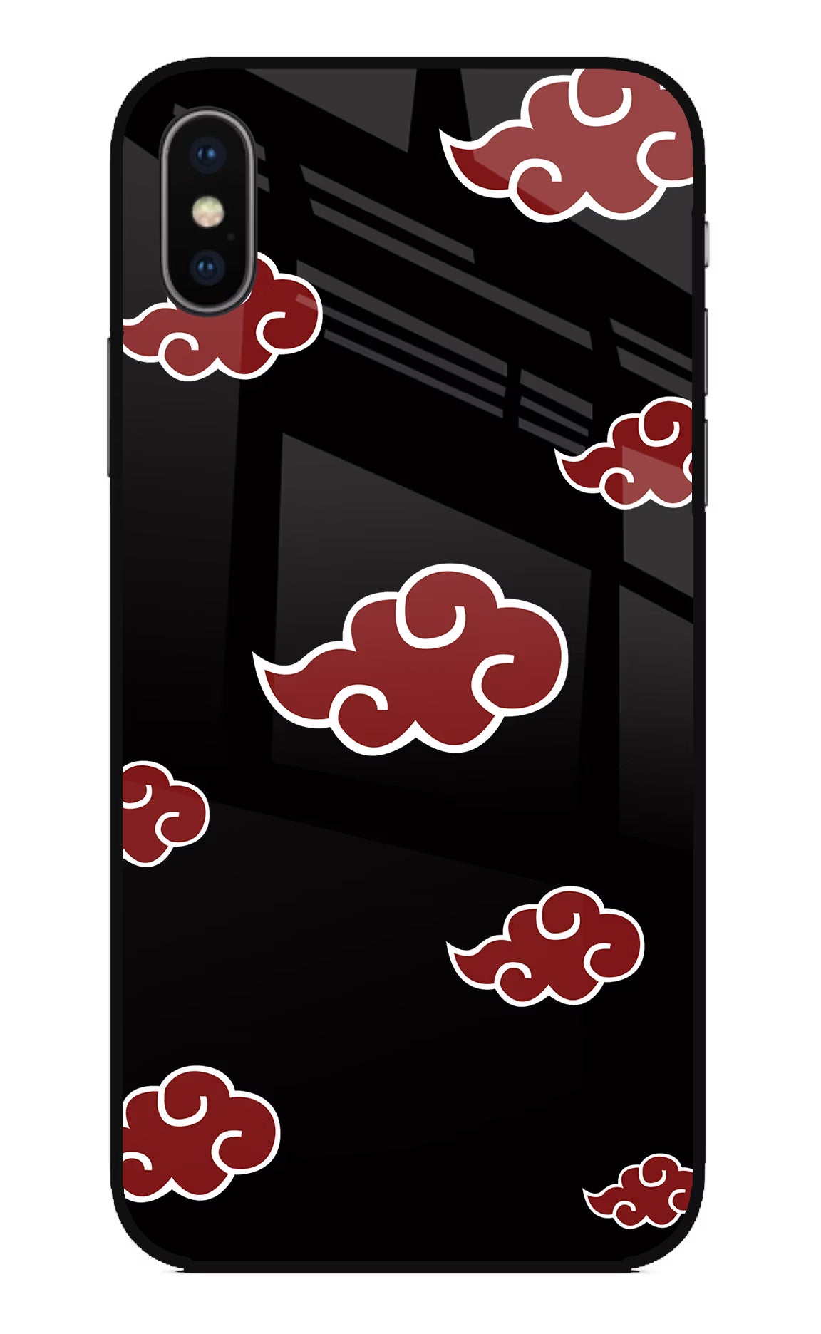 Akatsuki iPhone XS Glass Case Back Cover by Casekaro