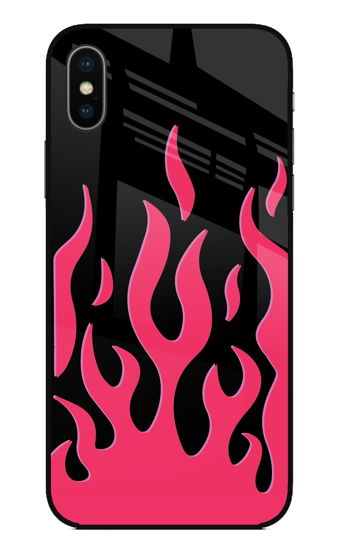 Fire Flames iPhone XS Glass Case