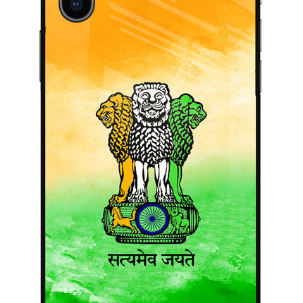 Satyamev Jayate Flag iPhone XS Glass Case