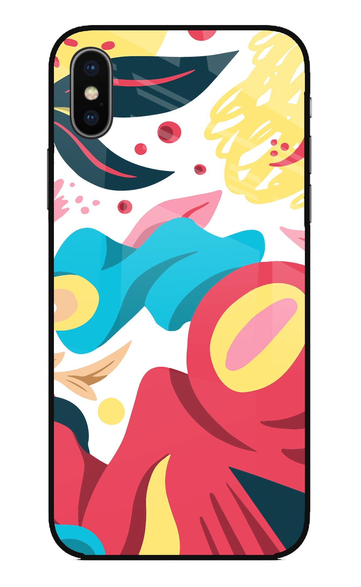 Trippy Art iPhone XS Glass Case