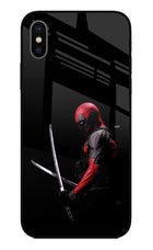 Deadpool iPhone XS Glass Case