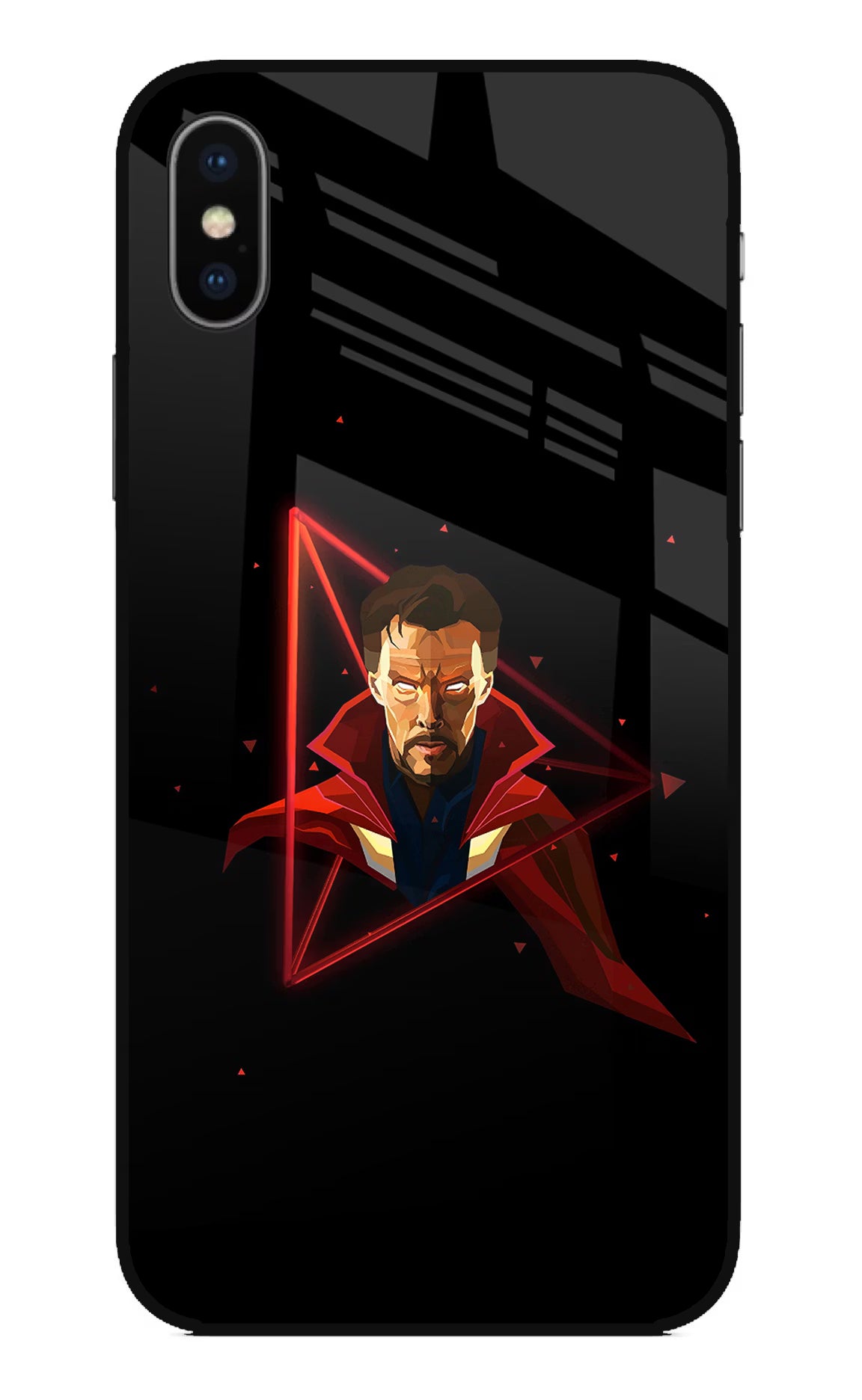 Doctor Ordinary iPhone XS Glass Case Back Cover by Casekaro