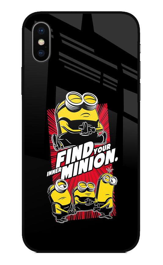 Find your inner Minion iPhone XS Glass Case