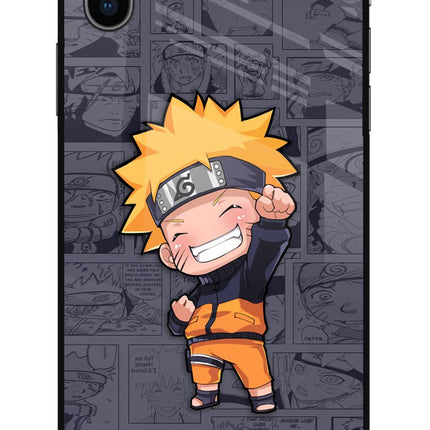 Chota Naruto iPhone XS Glass Case Back Cover by Casekaro