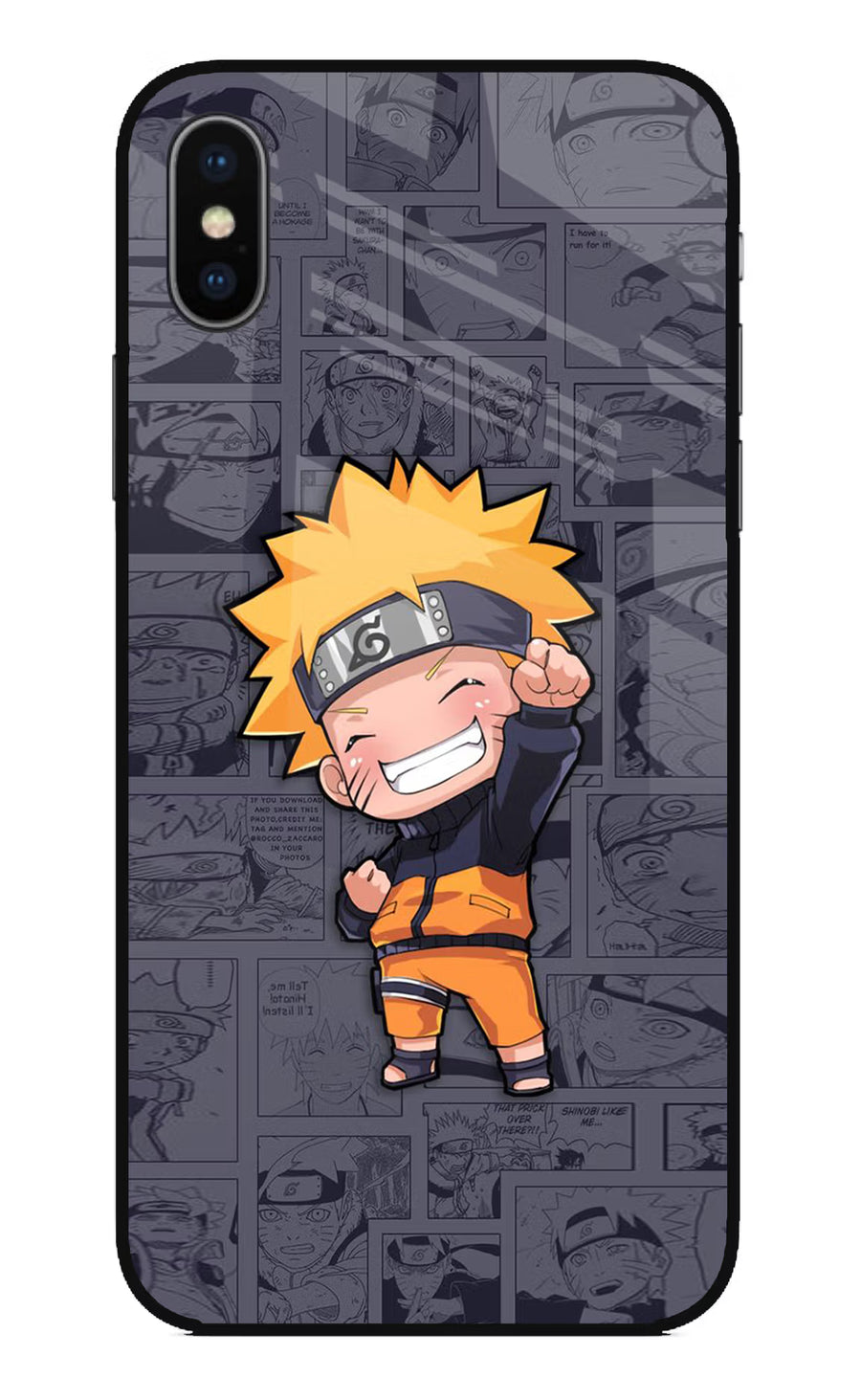 Chota Naruto iPhone XS Back Cover, Glass case