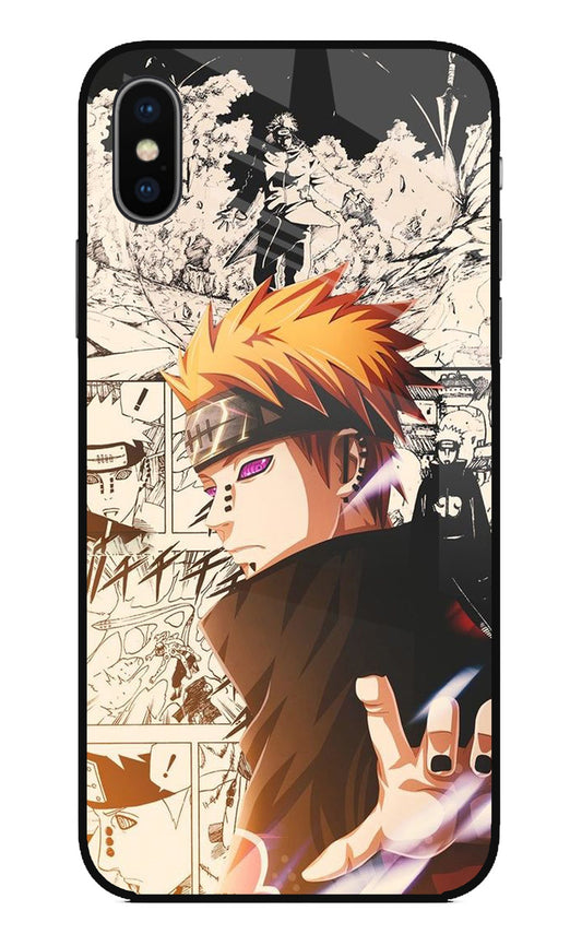 Pain Anime iPhone XS Glass Case