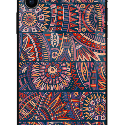 African Culture Design iPhone XS Glass Case