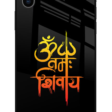 Om Namah Shivay iPhone XS Glass Case