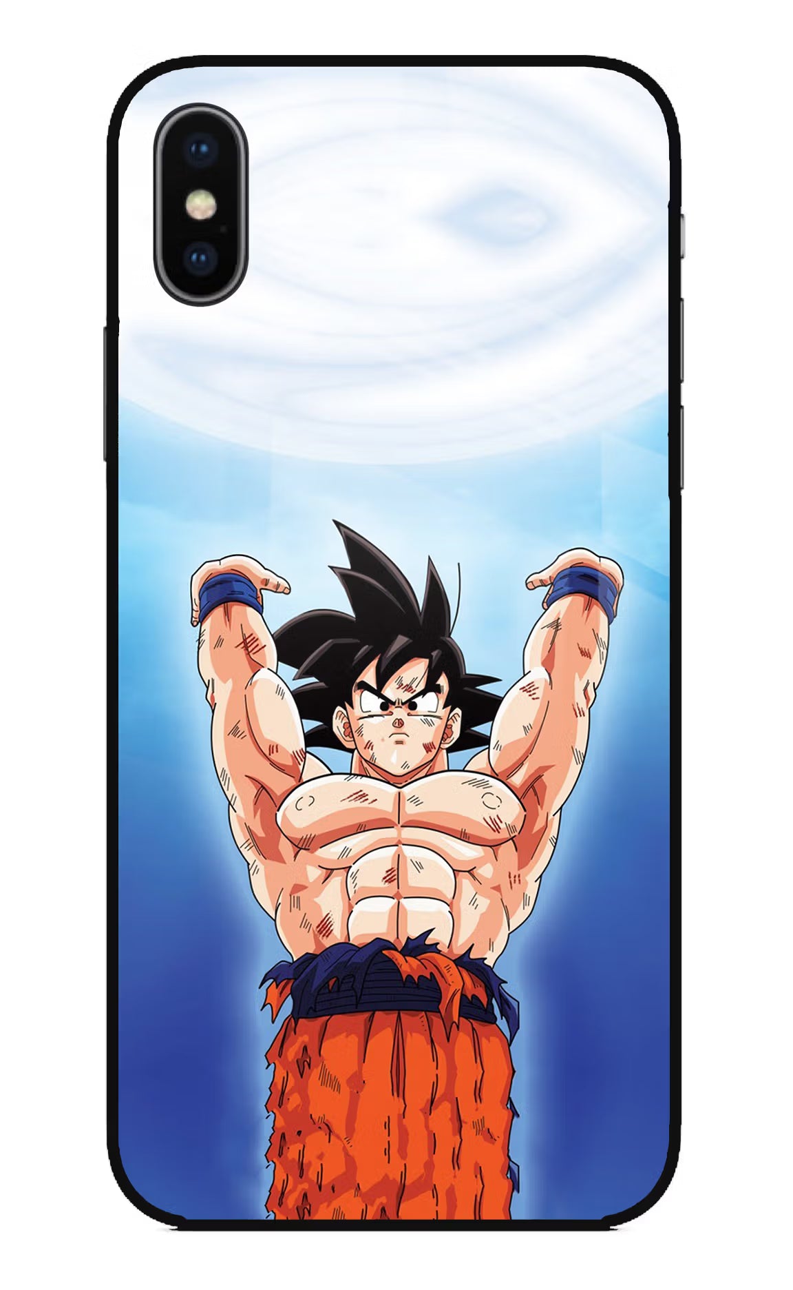 Goku Power iPhone XS Glass Case