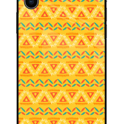 Tribal Pattern iPhone XS Glass Case