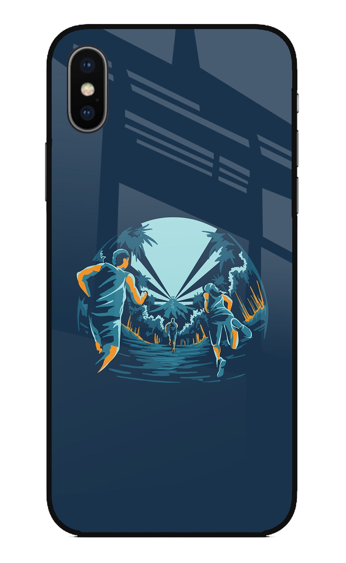 Team Run iPhone XS Glass Case