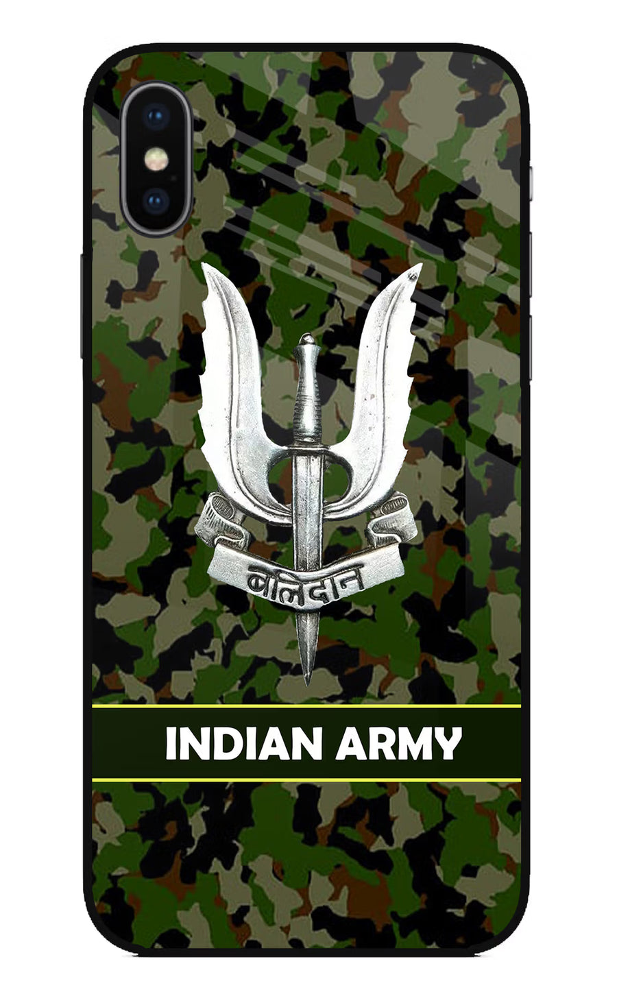 Balidan Indian Logo iPhone XS Back Cover, Glass case
