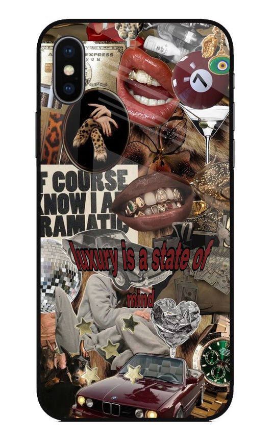 Luxury iPhone XS Glass Case