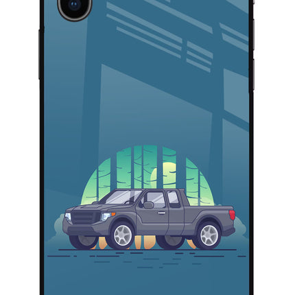 Retro Garage Vibe iPhone XS Glass Case