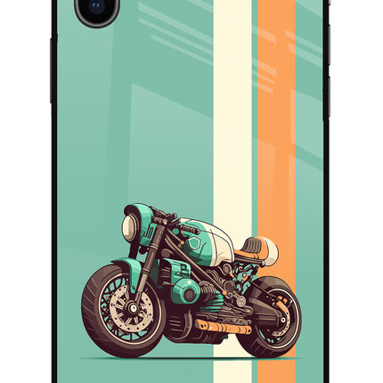 Striped Moto Drift iPhone XS Glass Case