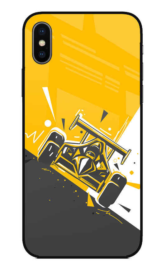 Track King iPhone XS Glass Case