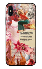 Sagittarius Zodiac iPhone XS Glass Case