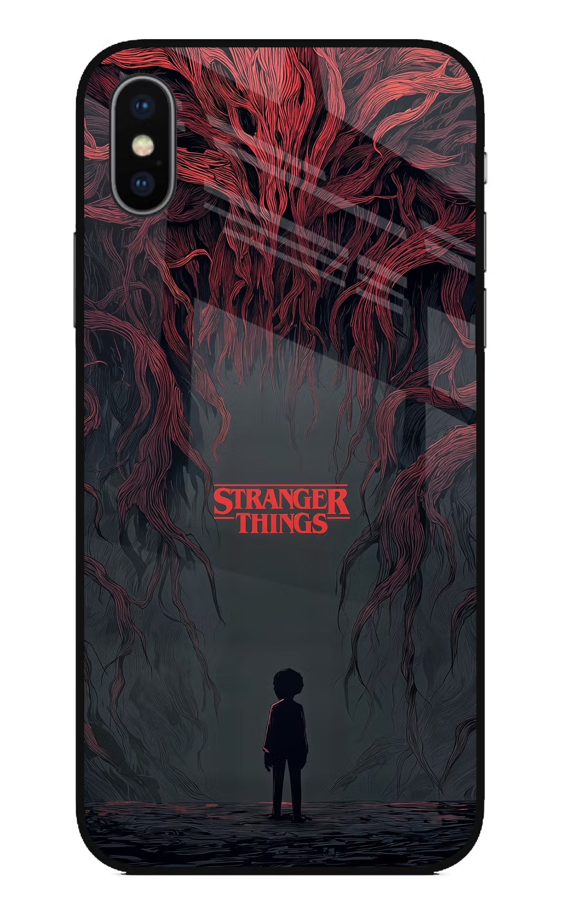 Ordinary Things Dark Side iPhone XS Glass Case Back Cover by Casekaro
